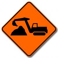 Signaux avancés de travaux, travaux mécanisés