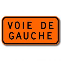 Pannonceau voie de gauche