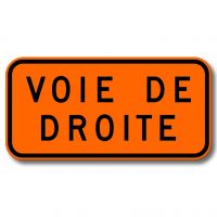 Pannonceau voie de droite