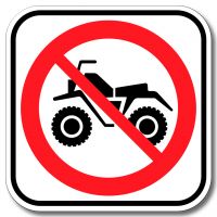 Accès interdit aux véhicules tout terrain