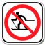 Accès interdit aux skieurs de fond