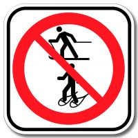 Accès interdit aux skieurs de fond et raquetteurs 