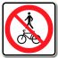 Accès interdit aux piétons et aux bicyclettes