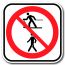 Accès interdit aux skieurs de fond et aux piétons