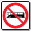 Accès interdit aux autobus urbain