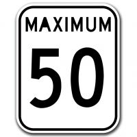 Maximum 50 km/heure
