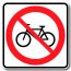Accès interdit aux bicyclettes