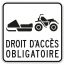 Droit d'accès obligatoire (motoneige & quad)
