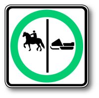 Trajet obligatoires séparés pour cavaliers et motoneiges