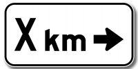 Pannonceau de direction, de distance et d'étendue