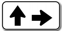 Pannonceau de direction, de distance et d'étendue