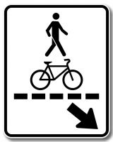 Passage pour piétons et bicyclette